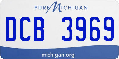 MI license plate DCB3969