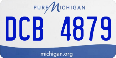 MI license plate DCB4879
