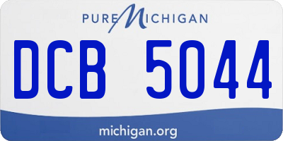 MI license plate DCB5044