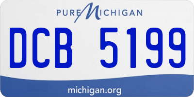 MI license plate DCB5199
