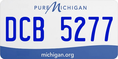 MI license plate DCB5277