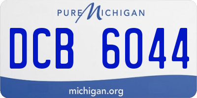 MI license plate DCB6044