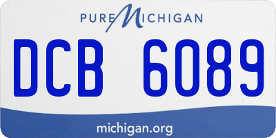 MI license plate DCB6089