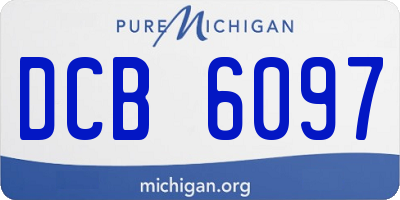 MI license plate DCB6097