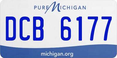 MI license plate DCB6177