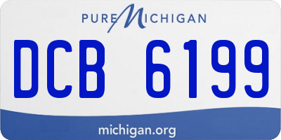 MI license plate DCB6199