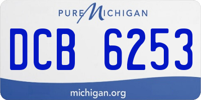 MI license plate DCB6253