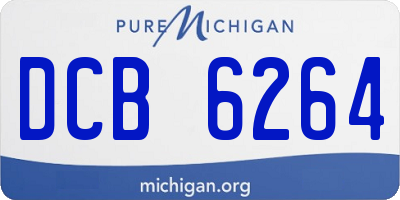 MI license plate DCB6264