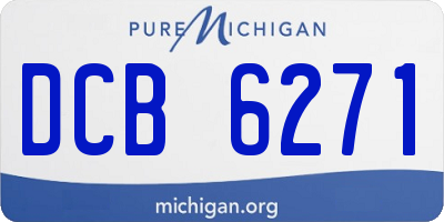MI license plate DCB6271