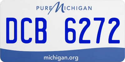MI license plate DCB6272