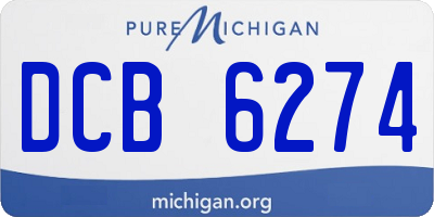 MI license plate DCB6274