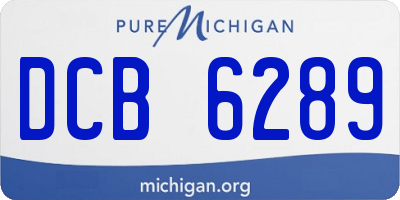 MI license plate DCB6289