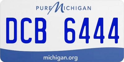 MI license plate DCB6444