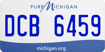 MI license plate DCB6459