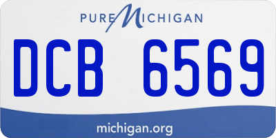 MI license plate DCB6569