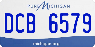 MI license plate DCB6579