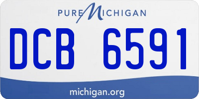 MI license plate DCB6591