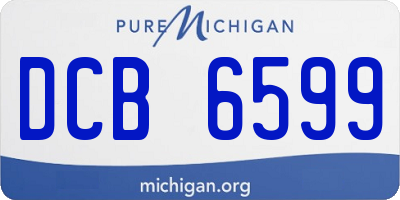 MI license plate DCB6599