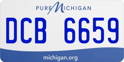 MI license plate DCB6659