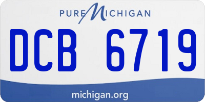 MI license plate DCB6719