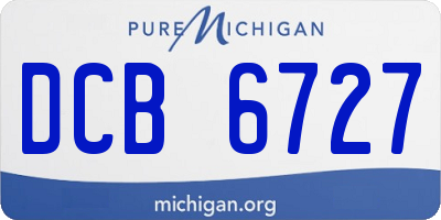 MI license plate DCB6727