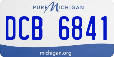 MI license plate DCB6841