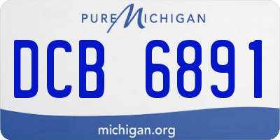 MI license plate DCB6891