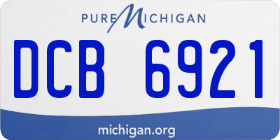 MI license plate DCB6921