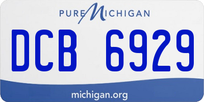 MI license plate DCB6929
