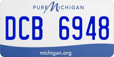 MI license plate DCB6948