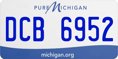 MI license plate DCB6952