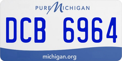 MI license plate DCB6964