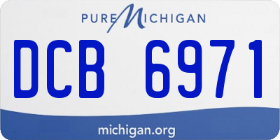 MI license plate DCB6971