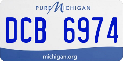 MI license plate DCB6974