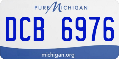 MI license plate DCB6976
