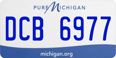 MI license plate DCB6977