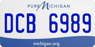 MI license plate DCB6989