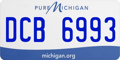 MI license plate DCB6993