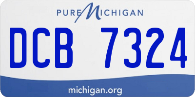 MI license plate DCB7324