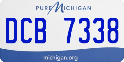 MI license plate DCB7338