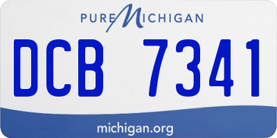 MI license plate DCB7341