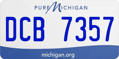 MI license plate DCB7357