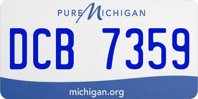 MI license plate DCB7359