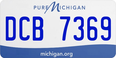 MI license plate DCB7369