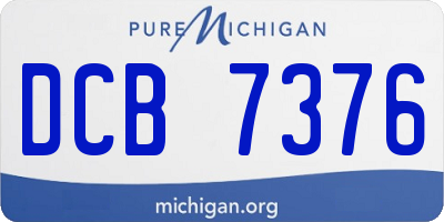 MI license plate DCB7376