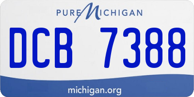 MI license plate DCB7388