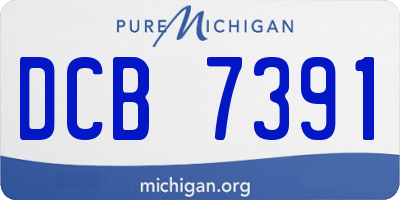 MI license plate DCB7391