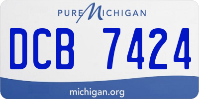 MI license plate DCB7424