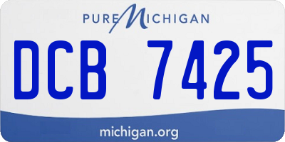 MI license plate DCB7425