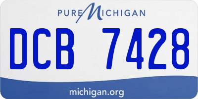 MI license plate DCB7428